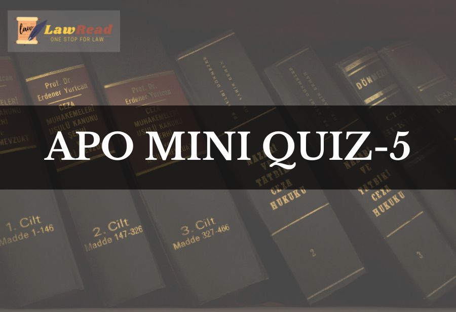 APO Mini Quiz 5