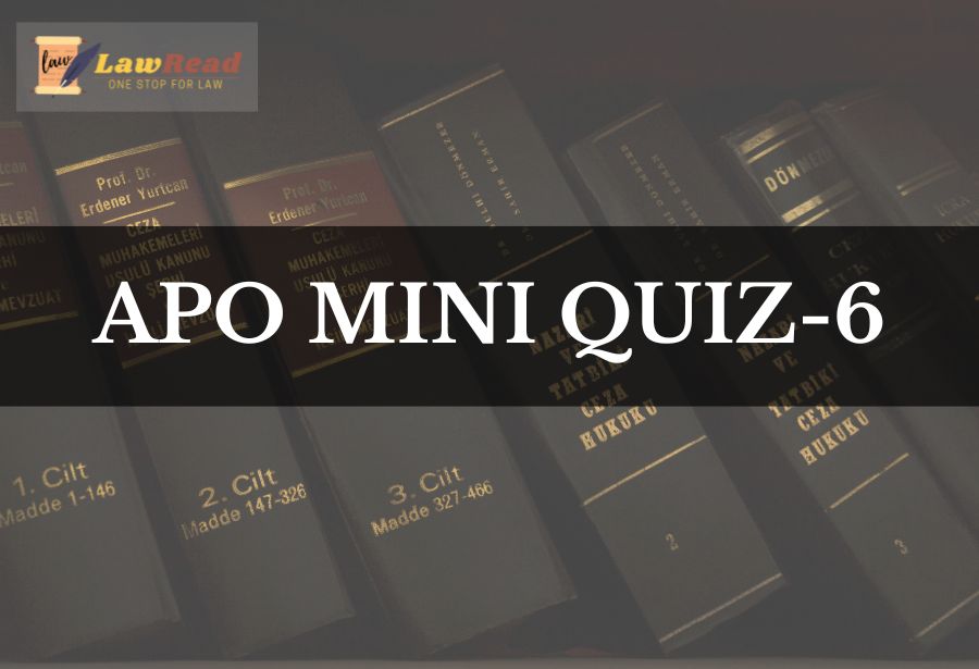 APO Mini Quiz 6