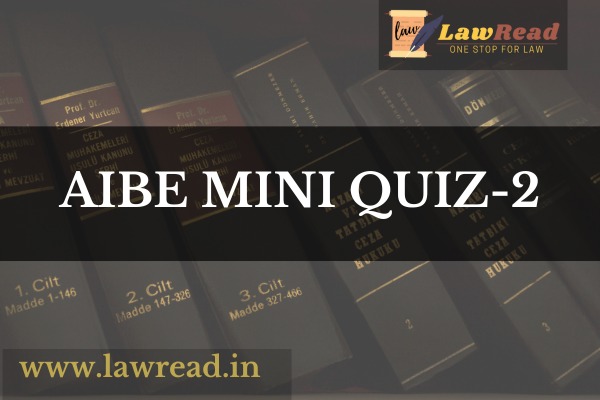 AIBE Mini Quiz 2