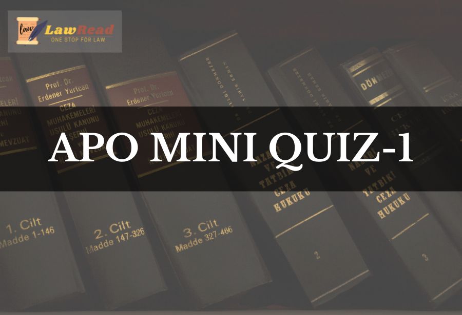 APO Mini Quiz 1