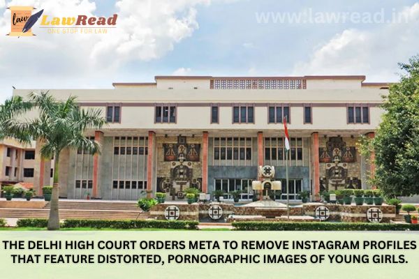The Delhi High Court orders Meta to remove Instagram profiles that feature distorted, pornographic images of young girls.