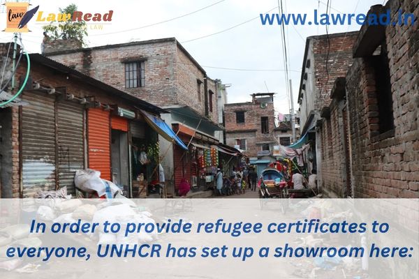 In order to provide refugee certificates to everyone, UNHCR has set up a showroom here: