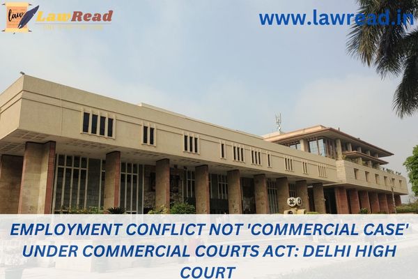 Employment conflict not 'commercial case' under Commercial Courts Act: Delhi High Court